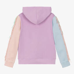 Stella McCartney Kids-Teen Girls Purple Unicorns Zip-Up Top | Childrensalon Outlet