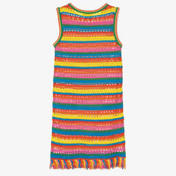 Stella McCartney Kids-Teen Girls Rainbow Striped Crochet Dress | Childrensalon Outlet