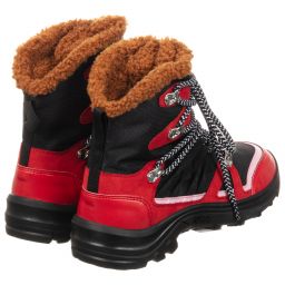Stella McCartney Kids-Teen Girls Red & Black Boots | Childrensalon Outlet