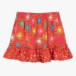 Stella McCartney Kids-Красная мини-юбка с фейерверками | Childrensalon Outlet