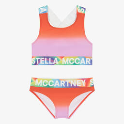 Stella McCartney Kids-Teen Girls Red & Pink Bikini (UPF50+) | Childrensalon Outlet