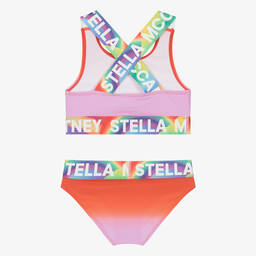 Stella McCartney Kids-Teen Girls Red & Pink Bikini (UPF50+) | Childrensalon Outlet