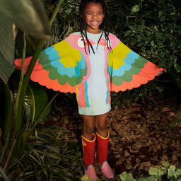 Stella McCartney Kids-Teen Girls Red & Pink Faux Leather Cowboy Boots | Childrensalon Outlet