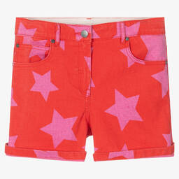 Stella McCartney Kids-Teen Girls Red & Pink Shorts | Childrensalon Outlet