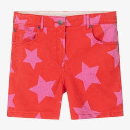 Stella McCartney Kids-Teen Girls Red & Pink Shorts | Childrensalon Outlet