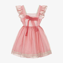 Stella McCartney Kids-Teen Girls Rose Pink Organza Dress | Childrensalon Outlet