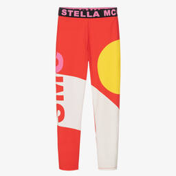Stella McCartney Kids-Teen Girls SMC Logo Active Leggings | Childrensalon Outlet