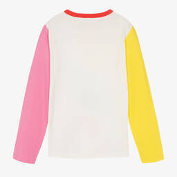 Stella McCartney Kids-توب تينز بناتي قطن عضوي لون أبيض | Childrensalon Outlet