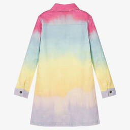 Stella McCartney Kids-Джинсовое платье с эффектом тай-дай для девочек-подростков | Childrensalon Outlet