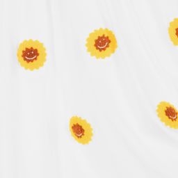 Stella McCartney Kids-Белое хлопковое платье для девочек-подростков | Childrensalon Outlet