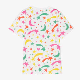 Stella McCartney Kids-Белая футболка для девочек-подростков | Childrensalon Outlet