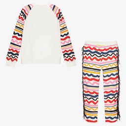 Stella McCartney Kids-Спортивный костюм с зебрами для подростков | Childrensalon Outlet