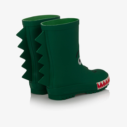 Stella McCartney Kids-Teen Green Croc Rain Boots | Childrensalon Outlet
