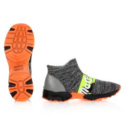 Stella McCartney Kids-Teen Grey Logo Sock Trainers | Childrensalon Outlet