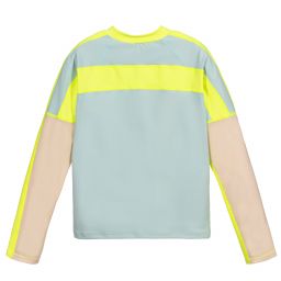 Stella McCartney Kids-Серо-желтый спортивный топ для подростков | Childrensalon Outlet