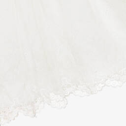 Stella McCartney Kids-Teen Ivory Broderie Silk Dress | Childrensalon Outlet