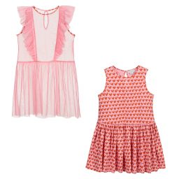 Stella McCartney Kids-Розовое платье для подростков (2 предмета) | Childrensalon Outlet