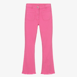 Stella McCartney Kids-Teen Pink Denim Flared Jeans | Childrensalon Outlet