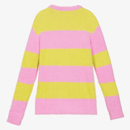 Stella McCartney Kids-Teen Pink & Yellow Sweater | Childrensalon Outlet