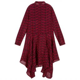 Stella McCartney Kids-Teen Red & Black Silk Dress | Childrensalon Outlet