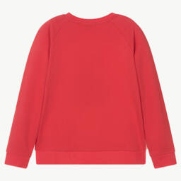 Stella McCartney Kids-Teen Red & Ivory Polar Bear Sweatshirt | Childrensalon Outlet