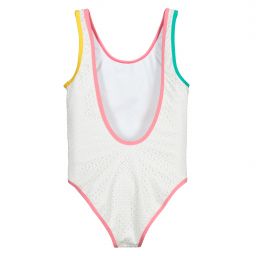 Stella McCartney Kids-Белый купальник с бабочкой для подростков | Childrensalon Outlet