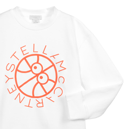 Stella McCartney Kids-Белая хлопковая толстовка для подростков | Childrensalon Outlet