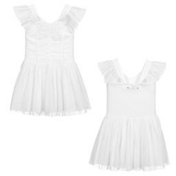 Stella McCartney Kids-Teen White Tulle Wings Dress | Childrensalon Outlet