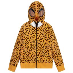 Stella McCartney Kids-Teen Yellow Cheetah Zip-Up Top | Childrensalon Outlet