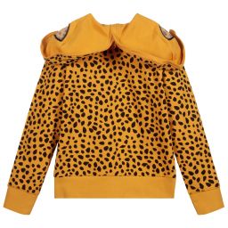 Stella McCartney Kids-Teen Yellow Cheetah Zip-Up Top | Childrensalon Outlet