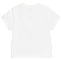 Stella McCartney Kids-Белая футболка из хлопка для малышей | Childrensalon Outlet