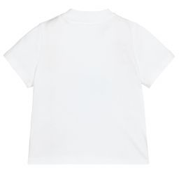 Stella McCartney Kids-تيشيرت أطفال بناتي قطن عضوي لون أبيض | Childrensalon Outlet