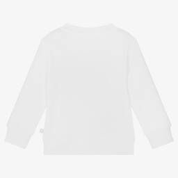 Stella McCartney Kids-White Cotton Snowman Sweatshirt | Childrensalon Outlet