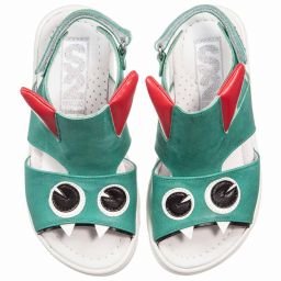 Step2wo-صندل 'مونستر'  جلد لون أخضر | Childrensalon Outlet
