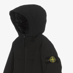 Stone Island Junior-Boys Black Down Filled Jacket | Childrensalon Outlet