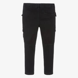 Stone Island Junior-Boys Blue Logo Cargo Trousers | Childrensalon Outlet