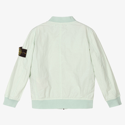 Stone Island Junior-Boys Mint Green Bomber Jacket | Childrensalon Outlet
