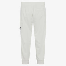 Stone Island Junior-Teen Boys Grey Logo Badge Joggers | Childrensalon Outlet