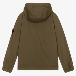 Stone Island Junior-Teen Green Windbreaker Jacket | Childrensalon Outlet