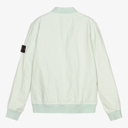 Stone Island Junior-Teen Mint Green Bomber Jacket | Childrensalon Outlet
