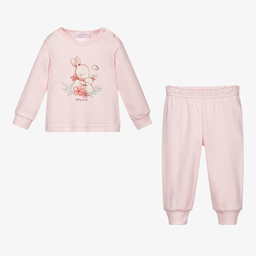 Story Loris-بيجاما قطن جيرسي لون زهري للمولودات | Childrensalon Outlet