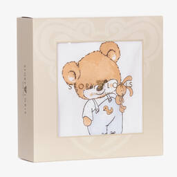 Story Loris-بيجاما قطن لون أزرق وأبيض للأطفال | Childrensalon Outlet