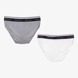 Story Loris-سروايل داخلية مودال جيرسي لون أبيض ورمادي للأولاد (عدد 2) | Childrensalon Outlet