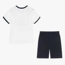 Story Loris-بيجاما شورت مودال جيرسي لون كحلي وأبيض للأولاد | Childrensalon Outlet