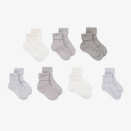 Story Loris-Серые вязаные носки для малышей (7пар) | Childrensalon Outlet