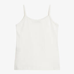 Story Loris-Girls Ivory Cotton Vest Top | Childrensalon Outlet