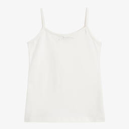 Story Loris-Girls Ivory Cotton Vest Top | Childrensalon Outlet
