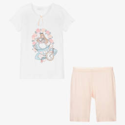 Story Loris-Girls Pale Pink Modal Sleepwear | Childrensalon Outlet
