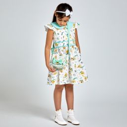 Story Loris-Girls White & Yellow Ruffle Socks | Childrensalon Outlet
