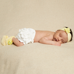 Story Loris-طوق للرأس قطن لون أصفر مزين بوردة | Childrensalon Outlet